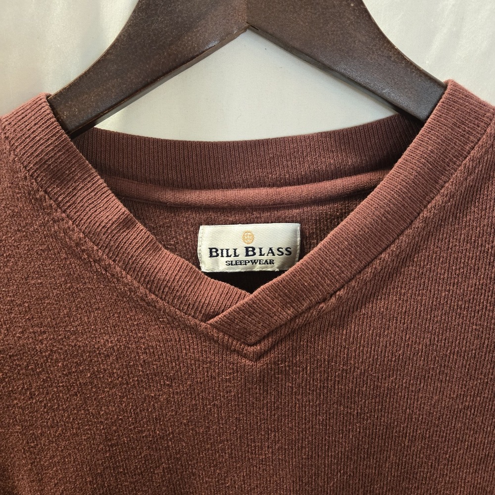 Bill Blass Sleepware Long Sleeve Knit Shirt‎ XL Mens- Vintage